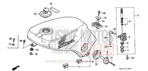 FUEL TANK CB450SG de 1986